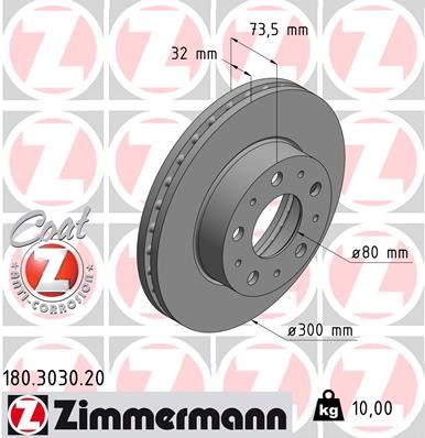 ZIMMERMANN 180.3030.20 EAN: 4250238768364.