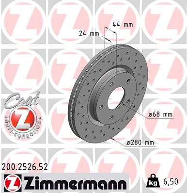 ZIMMERMANN 200.2526.52 EAN: 4250238758655.