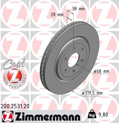 ZIMMERMANN 200.2531.20 EAN: 4250238758327.