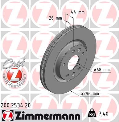 ZIMMERMANN 200.2534.20 EAN: 4250238762683.