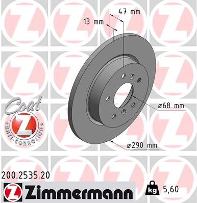 ZIMMERMANN 200.2535.20 EAN: 4250238762652.