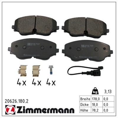 ZIMMERMANN 20626.180.2 Číslo výrobce: 20626. EAN: 4250238789468.