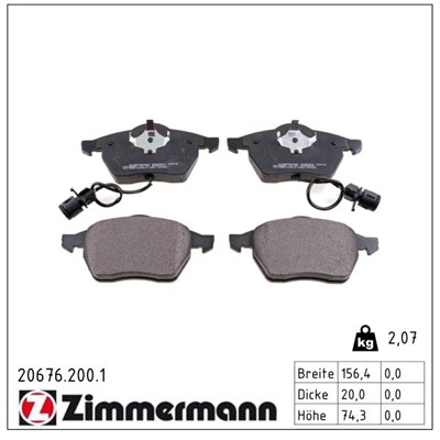 ZIMMERMANN 20676.200.1 Číslo výrobce: 20676. EAN: 4250238729679.