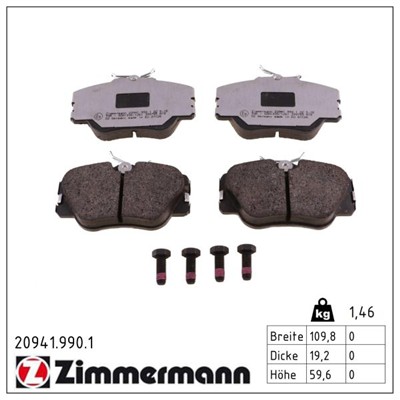 ZIMMERMANN 20941.990.1 Číslo výrobce: 20941. EAN: 4250238778622.
