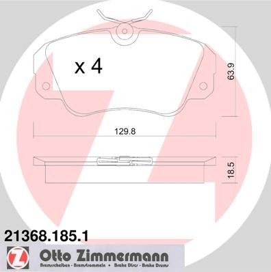 ZIMMERMANN 21368.185.1 Číslo výrobce: 21368. EAN: 4250238734536.