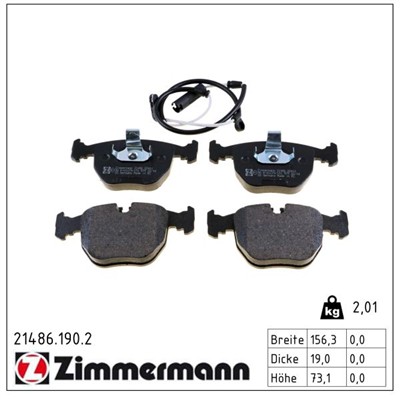 ZIMMERMANN 21486.190.2 Číslo výrobce: 21486. EAN: 4250238734932.