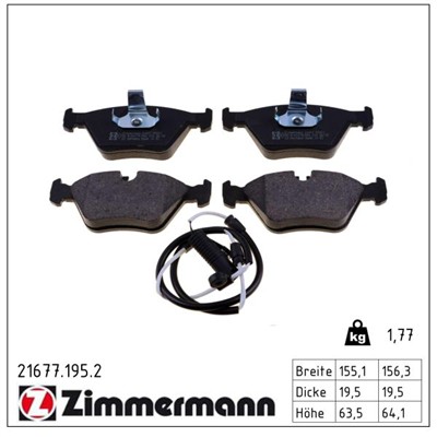 ZIMMERMANN 21677.195.2 Číslo výrobce: 21677. EAN: 4250238735649.