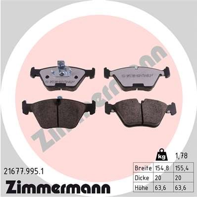 ZIMMERMANN 21677.995.1 Číslo výrobce: 21677. EAN: 4250238778707.