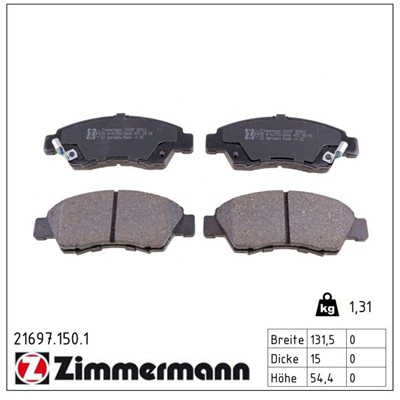 ZIMMERMANN 21697.150.1 Číslo výrobce: 21697. EAN: 4250238735717.