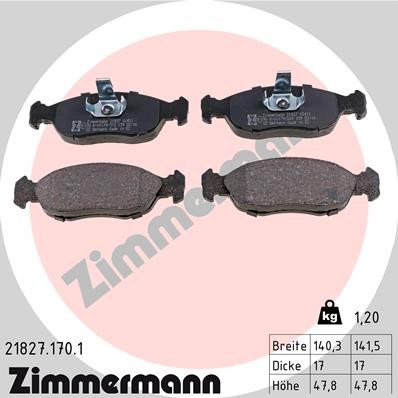 ZIMMERMANN 21827.170.1 Číslo výrobce: 21430. EAN: 4250238736080.