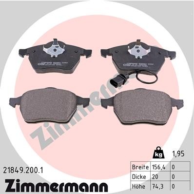 ZIMMERMANN 21849.200.1 Číslo výrobce: 21848. EAN: 4250238736172.