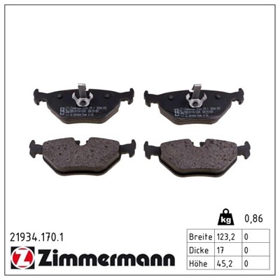 ZIMMERMANN 21934.170.1 Číslo výrobce: 21934. EAN: 4250238736530.