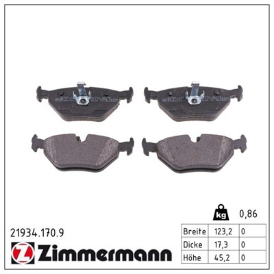ZIMMERMANN 21934.170.9 Číslo výrobce: 21934. EAN: 4250238745518.