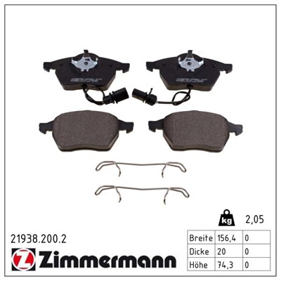 ZIMMERMANN 21938.200.2 Číslo výrobce: 20676. EAN: 4250238760320.