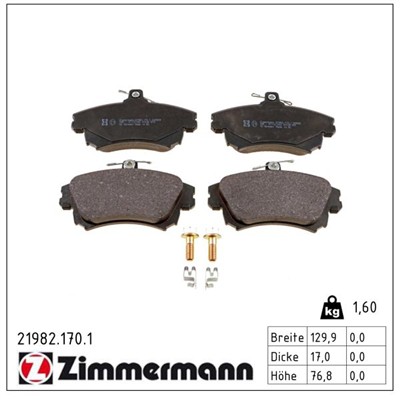 ZIMMERMANN 21982.170.1 Číslo výrobce: 21982. EAN: 4250238736714.
