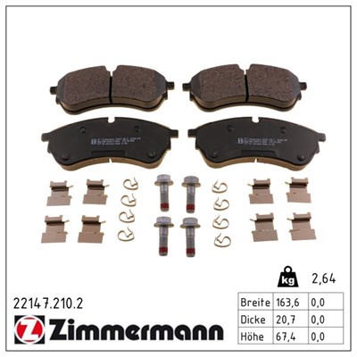 ZIMMERMANN 22147.210.2 Číslo výrobce: 22147. EAN: 4250238782537.