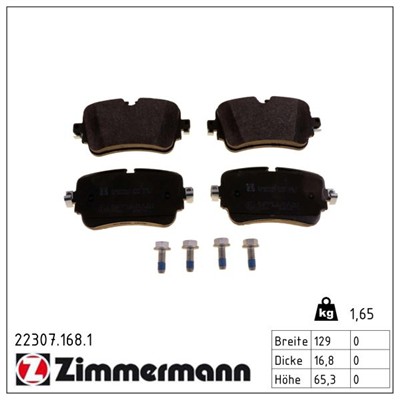ZIMMERMANN 22307.168.1 Číslo výrobce: 22307. EAN: 4250238778271.