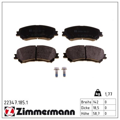 ZIMMERMANN 22347.185.1 Číslo výrobce: 22347. EAN: 4250238778226.