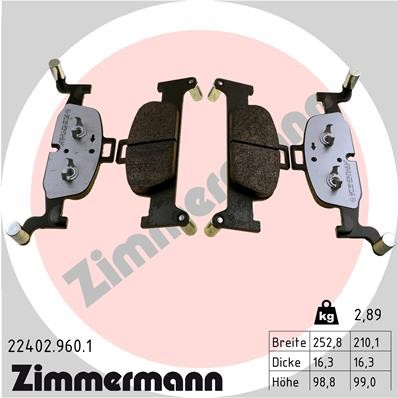 ZIMMERMANN 22402.960.1 Číslo výrobce: 22402. EAN: 4250238783282.