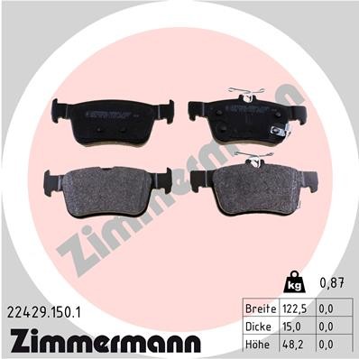 ZIMMERMANN 22429.150.1 Číslo výrobce: 22429. EAN: 4250238780625.