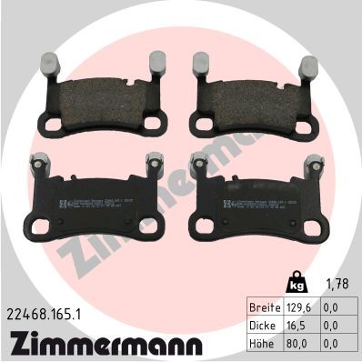 ZIMMERMANN 22468.165.1 Číslo výrobce: 22468. EAN: 4250238789475.