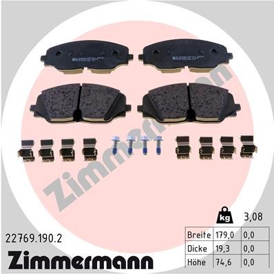 ZIMMERMANN 22769.190.2 Číslo výrobce: 22769. EAN: 4250238785262.