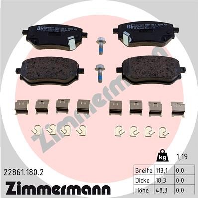 ZIMMERMANN 22861.180.2 Číslo výrobce: 22861. EAN: 4250238784456.