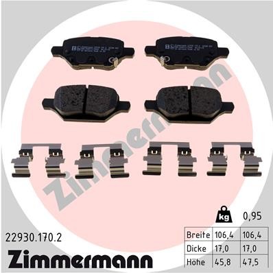 ZIMMERMANN 22930.170.2 Číslo výrobce: 22930. EAN: 4250238785712.