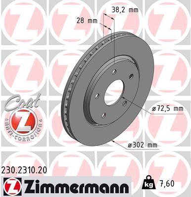 ZIMMERMANN 230.2310.20 EAN: 4250238759508.