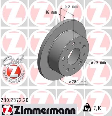 ZIMMERMANN 230.2372.20 EAN: 4250238761822.