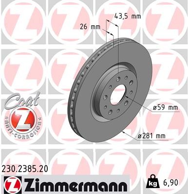 ZIMMERMANN 230.2385.20 EAN: 4250238768760.