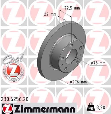 ZIMMERMANN 230.6256.20 EAN: 4250238776079.