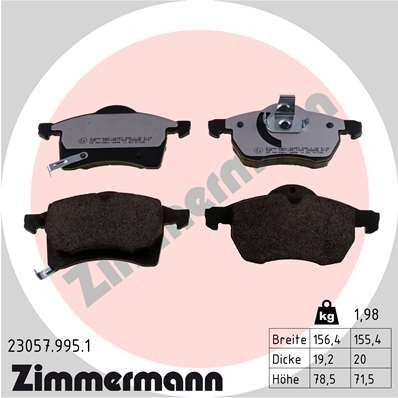 ZIMMERMANN 23057.995.1 Číslo výrobce: 23057. EAN: 4250238778738.