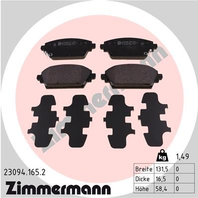 ZIMMERMANN 23094.165.2 Číslo výrobce: 23094. EAN: 4250238737063.