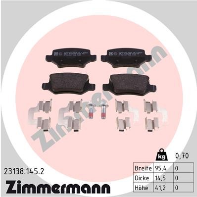 ZIMMERMANN 23138.145.2 Číslo výrobce: 23138. EAN: 4250238765813.