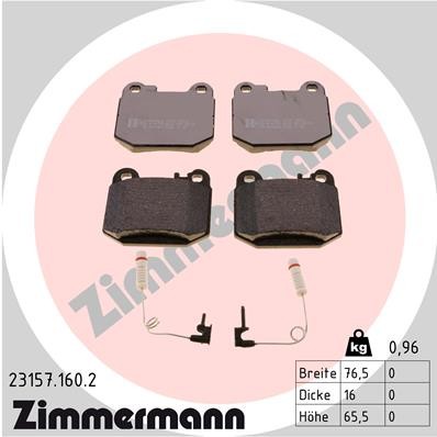ZIMMERMANN 23157.160.2 Číslo výrobce: 23157. EAN: 4250238737292.