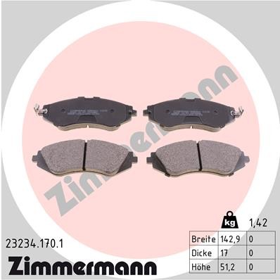 ZIMMERMANN 23234.170.1 Číslo výrobce: 23234. EAN: 4250238737575.