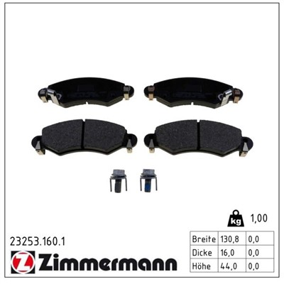 ZIMMERMANN 23253.160.1 Číslo výrobce: 23253. EAN: 4250238737643.