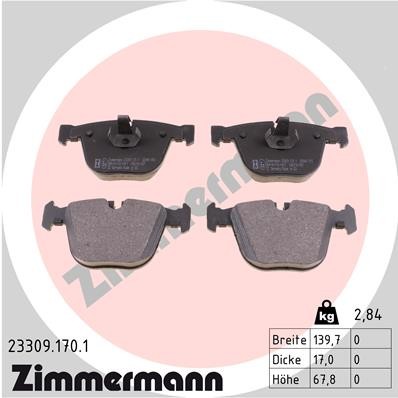 ZIMMERMANN 23309.170.1 Číslo výrobce: 23309. EAN: 4250238746423.