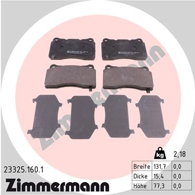ZIMMERMANN 23325.160.1 Číslo výrobce: 23325. EAN: 4250238761365.
