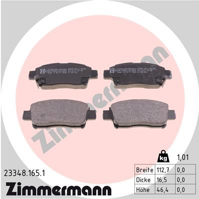 ZIMMERMANN 23348.165.1 Číslo výrobce: 23348. EAN: 4250238738008.