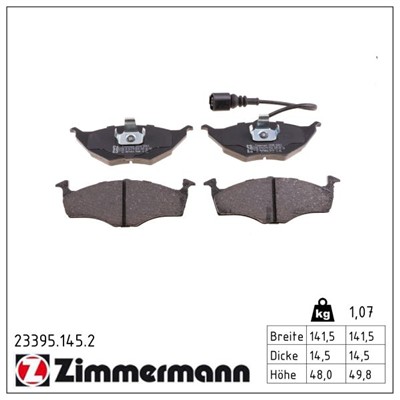 ZIMMERMANN 23395.145.2 Číslo výrobce: 23394. EAN: 4250238738121.