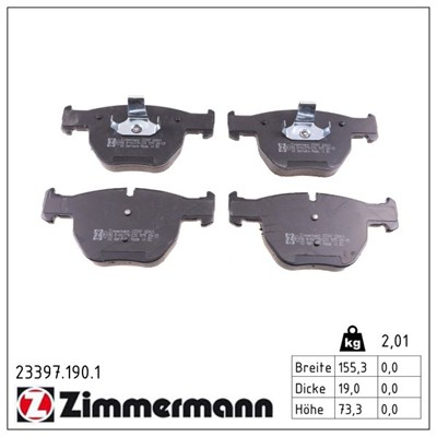 ZIMMERMANN 23397.190.1 Číslo výrobce: 23397. EAN: 4250238738138.