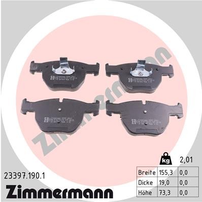 ZIMMERMANN 23397.190.1 Číslo výrobce: 23397. EAN: 4250238738138.