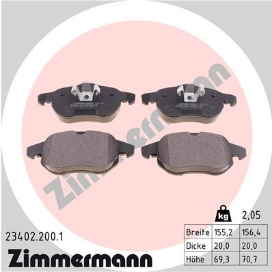 ZIMMERMANN 23402.200.1 Číslo výrobce: 23402. EAN: 4250238738169.