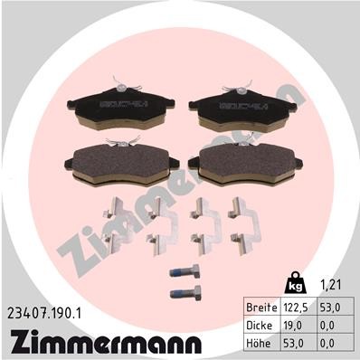 ZIMMERMANN 23407.190.1 Číslo výrobce: 23407. EAN: 4250238738190.