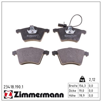 ZIMMERMANN 23418.190.1 Číslo výrobce: 23034. EAN: 4250238738251.