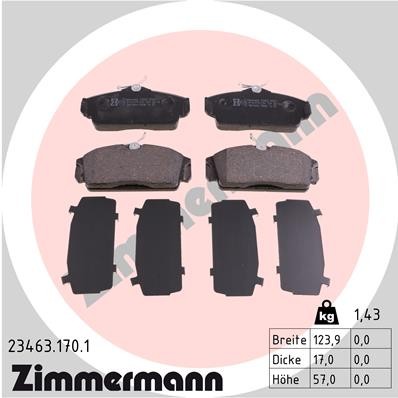 ZIMMERMANN 23463.170.1 Číslo výrobce: 23463. EAN: 4250238738398.