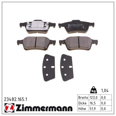 ZIMMERMANN 23482.165.1 Číslo výrobce: 23482. EAN: 4250238738435.