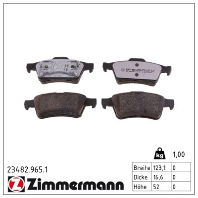 ZIMMERMANN 23482.965.1 Číslo výrobce: 23482. EAN: 4250238778929.